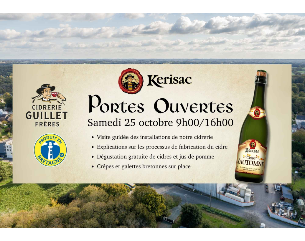 SAMEDI 25/10/25 – JOURNÉE PORTES OUVERTES À LA CIDRERIE KERISAC